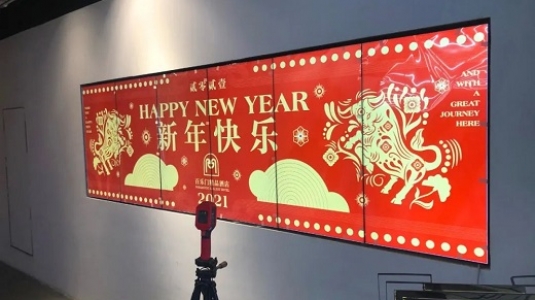 上海百樂門大酒店led透明屏、液晶拼接屏